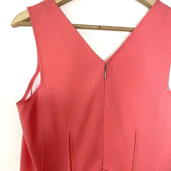 NWT Rebecca Taylor Melon Pop Fit & Flare Pink Sleeveless Party Dress Women's 2 - Picture 7 of 13